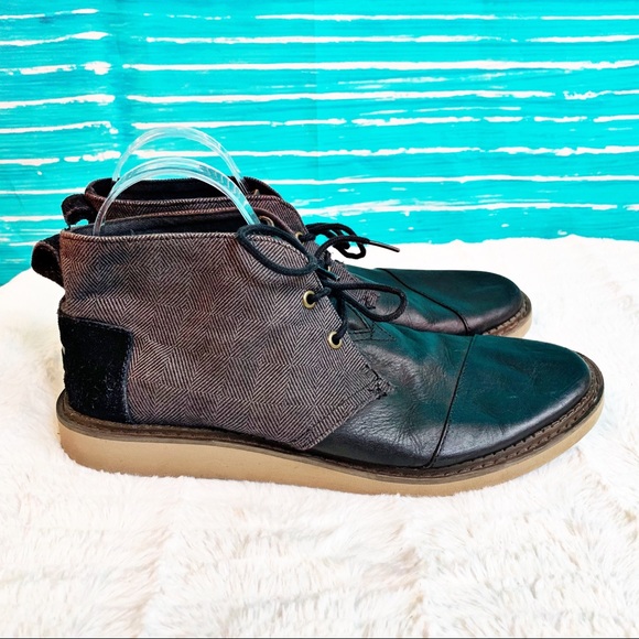 Toms Other - Tom’s Chukka Black boot size 11